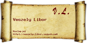 Veszely Libor névjegykártya
